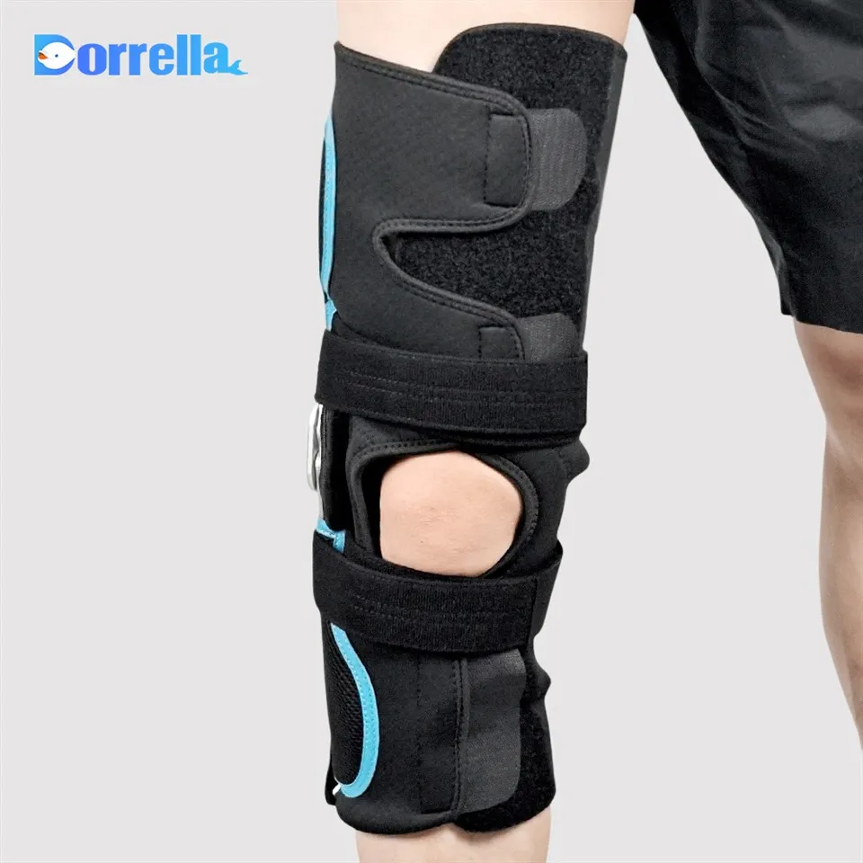 Knästödsstöd med gångjärn